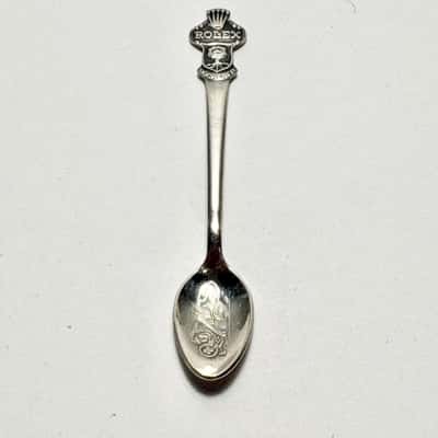 Vtg. Rolex Bucherer Souvenir Spoon featuring an embossed Lucerne Lion design