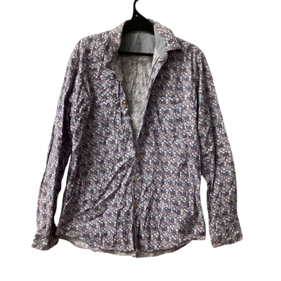 Skumi Mens  Size XL Long Sleeve Shirt Floral Cotton I