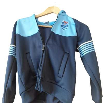 NRL NSW Blues Kids  Size 10 Jacket 