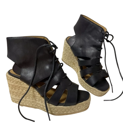 A.P.C Womens shoes Size 38 Wedges Navy Blue 