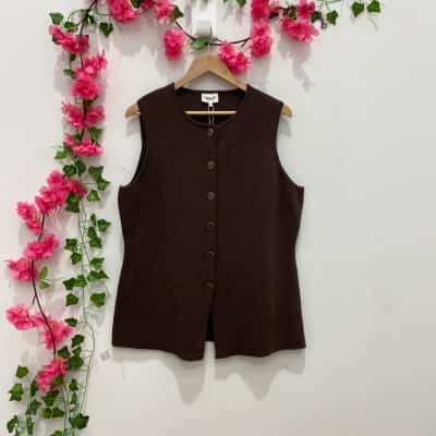 Seed Heritage Womens  Size XXL Sleeveless Top Brown 
