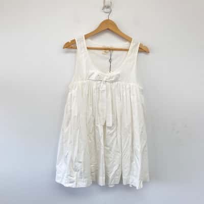VRG GRL White Sleeveless Mini Dress Size 12 