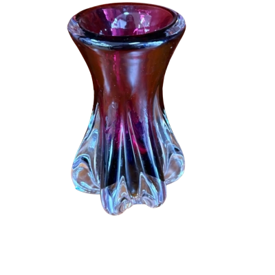 Vintage Murano Vase Purple 