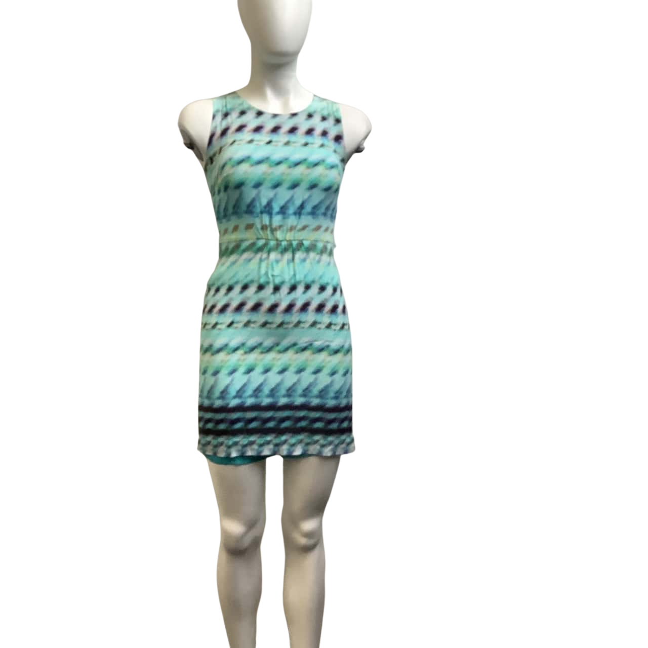 Marcs Womens Size XS Sleeveless Patterned Mini Dress Multicoloured (s)