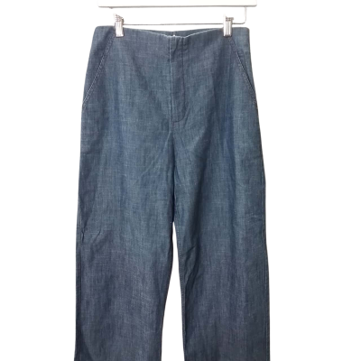 Scanlan Theodore Womens Size 8 High Waisted Pants / Wide Leg Pants Blue 