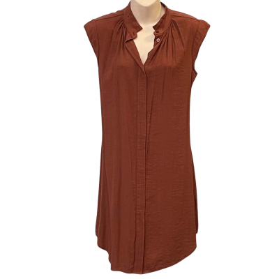Witchery Womens Size 10 Mini/Sleeveless Dress Brown