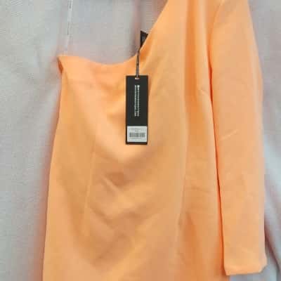 White Fox Womens  Size XL Mini Dress Peach 