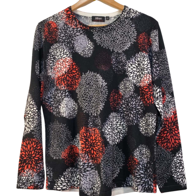 Jillian Womens  Size M Jumper Black  / Orange / White 