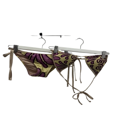 Adriana Degreas Womens  Size L Bikini Set Purple / Yellow 