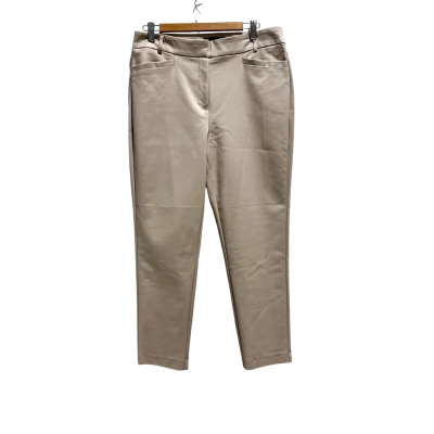 Basque Womens  Size 12 Slim Fit Pants Cream 