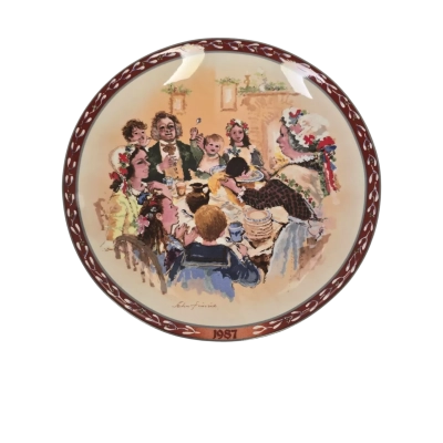 The Christmas Pudding by John Finnie Plate No: 6235A  1987 Wedgwood