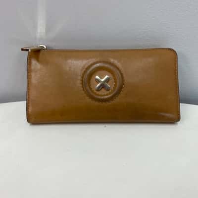 Mimco Womens Purse Caramel Brown Leather