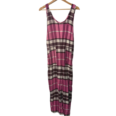 BNWT Peter Alexander Size XS Checked / Pink / Purple / White PJ Overalls