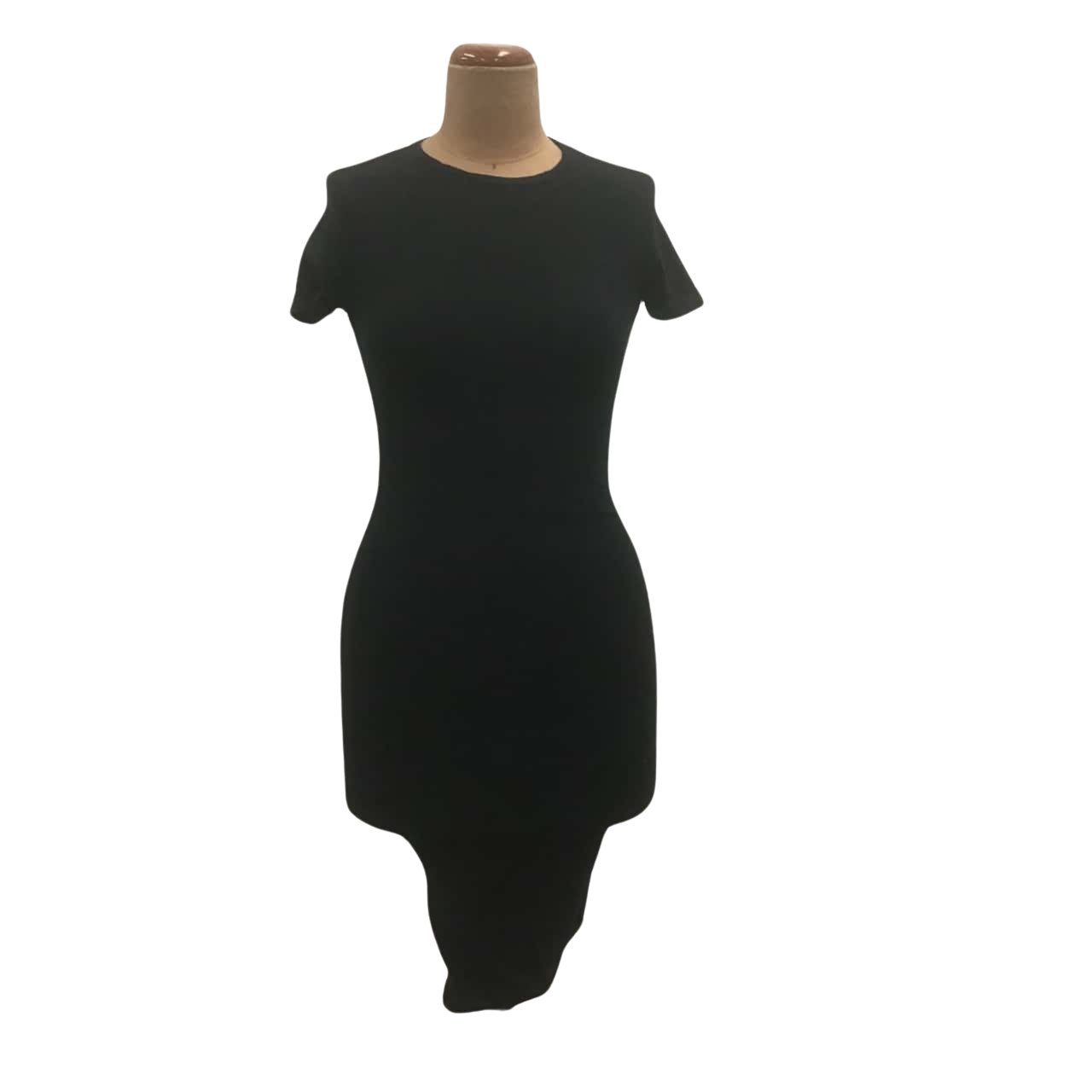 Kookai Short Sleeve Dress Size 1 Black Cotton Rich (s)