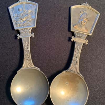 Vintage WMF Zinn Collector Spoons