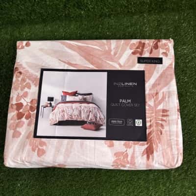 IN2LINEN Palm Quilt Cover Set (Size Super King)