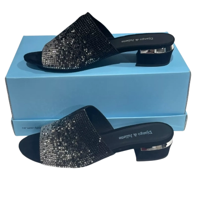 Django & Juliette Tamarin Black Multi Mules  Size 41 