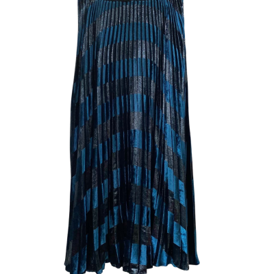 Karen Millen Womens  Size 8 / S Pleated Skirt Black  / Blue 