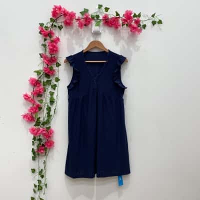  Cupshe Womens Stretch Dress Size M Navy Blue 