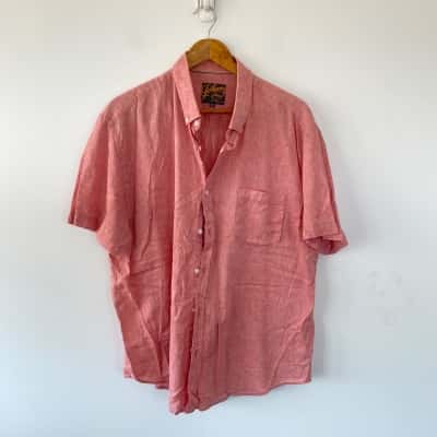 Johnny Bigg  Red Short Sleeve Shirt  Size XXL 