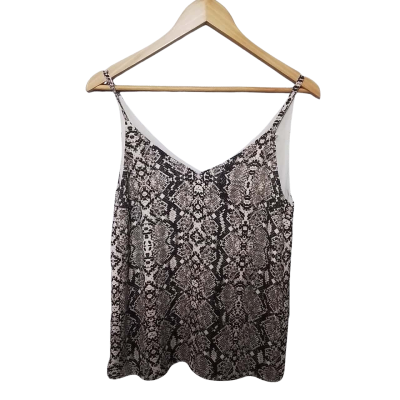 Decjuba Women's Size 8 Singlet Top / Sleeveless Top Animal print 