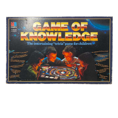 Vintage MB Games: Game of Knowledge Trivia Board Game 1984