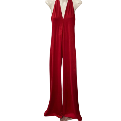 Babyboo Womens  Size 6 Sleeveless Jumpsuit Red 