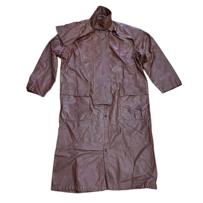 Driza-Bone Vintage Calf Leather Riding Size L  Jacket Brown 