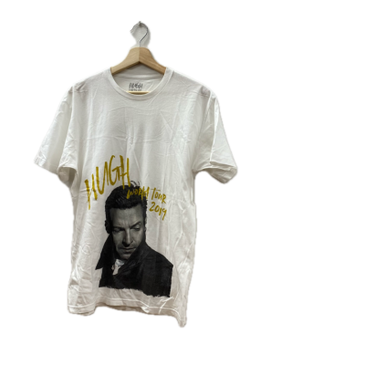 Hugh world tour 2019 Womens  Size M Short Sleeve Top White 