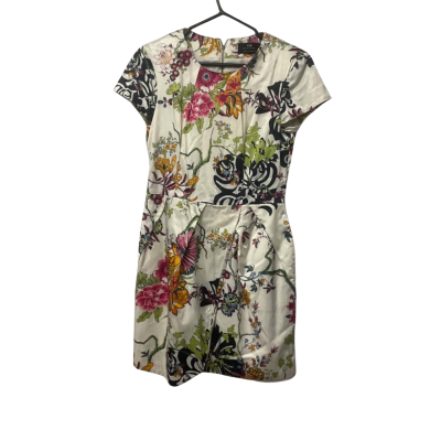 Women’s Cue  Size 10 Cocktail Dress Cream / Floral 