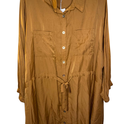 City Chic Womens  Top Size XXL Brown 