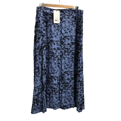 NWT Saint + Sofia Marina Midi Skirt in Cloud Blue Size 14