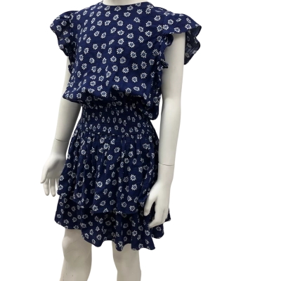 Decjuba Kids  Size S Ruffle Dresses Navy Blue / Floral 