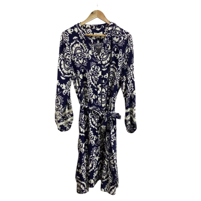 Threadz Womens  Size XL Emily Dress Navy/White