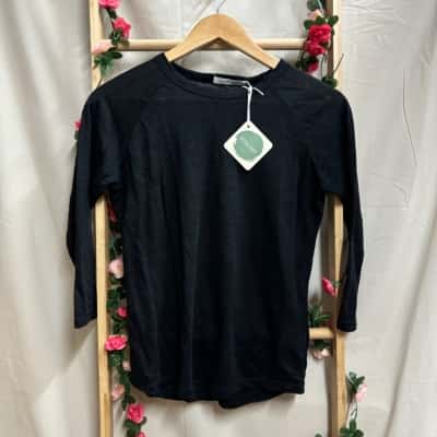 Womens ECO D. Bobbie Raglan T-Shirt Size S RRP $99