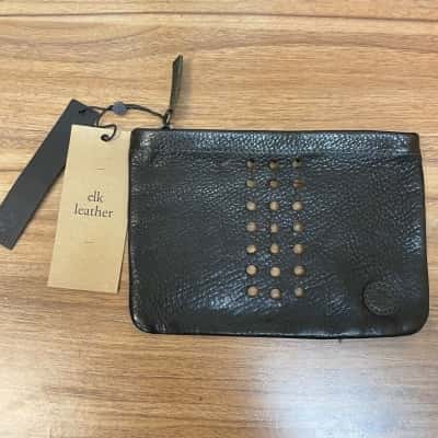 ELK Leather Reika Holey Pouch Zip Up Purse