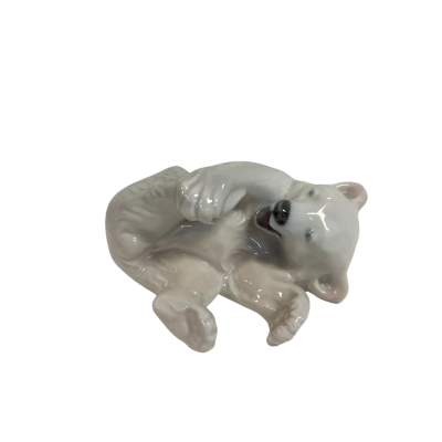 Vintage Royal Copoenhagen Denmark Porcelain Polar Bear Figurine