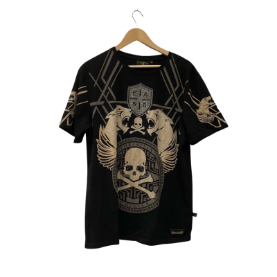 Christian Audigier 1958 Mens  Size XL Short Sleeve T-shirt Black  