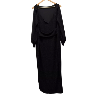 Sacha Drake Womens  Size 18 Long Sleeve Dress Black  