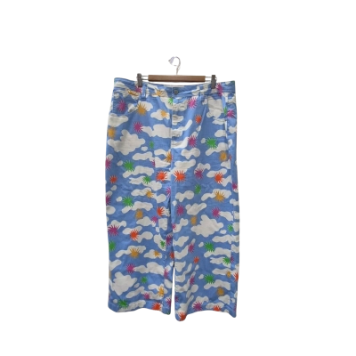 Gorman Womens  Size 20 Blue Skyscape Jeans White Clouds and Colorful Sunbursts