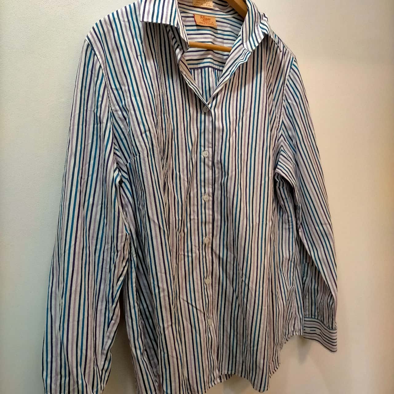 R.M. Williams Size 16 Long Sleeve Pinstripe Shirt GUC(s)