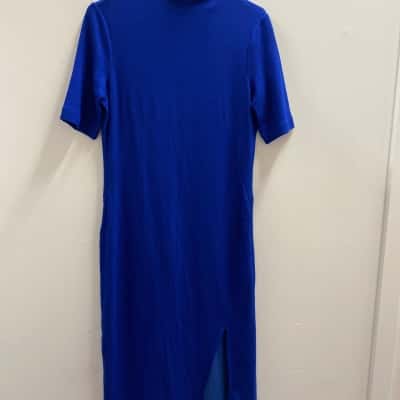 Saba Womens  Size 8 Short Sleeve Dress  Blue 