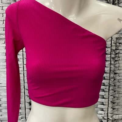 Kookai Womens  Size 1 Cropped Top Pink  