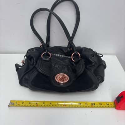 Mimco Womens Handbag Black  / Rose Gold 