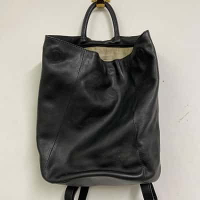 Lily Rose Womens Backpack Black Leather