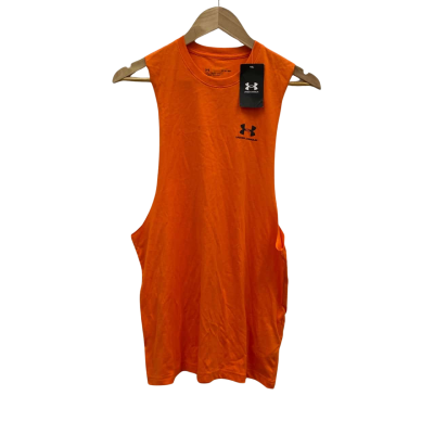 Under Armour Mens Singlet Size M Orange 