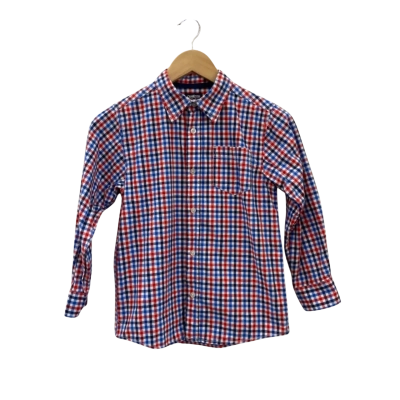 OshKosh Kids Size 8 Shirt Checked / Red / Blue / White 