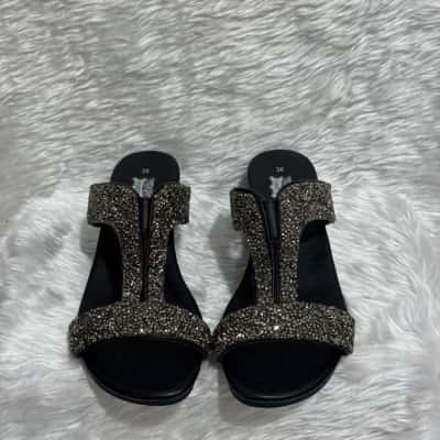 Rivers Womens  Size 36 Black embellished sandals 