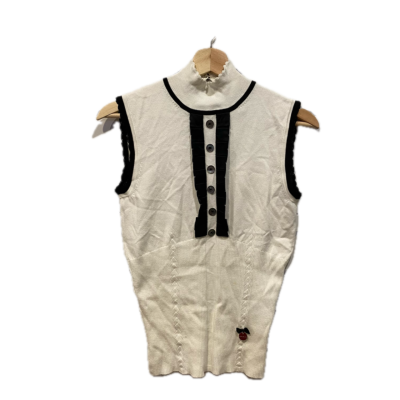 Karen Millen Womens Top Size 2 Black  / White 