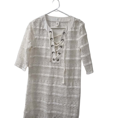 Milea Women's  Size XS Casual Dress in Off White 